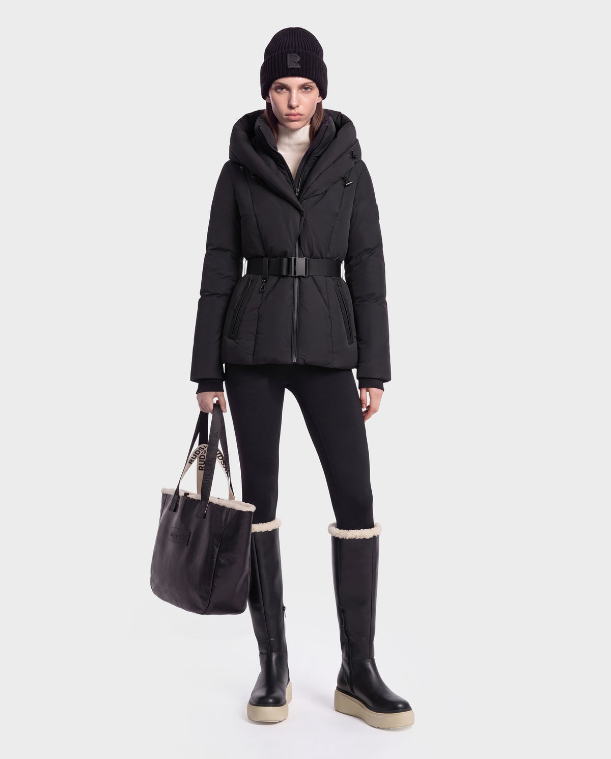 Short Belted Down Coat