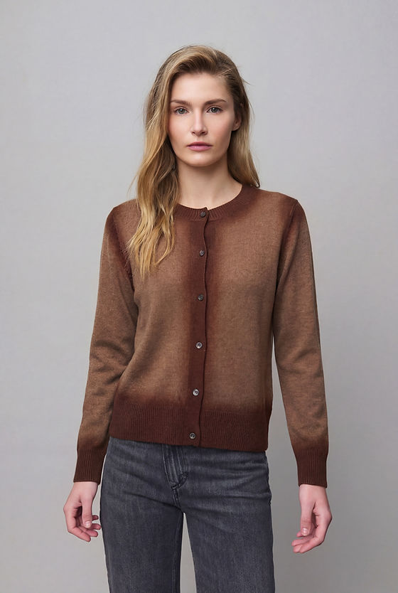 Cashmere Shaded Cardigan