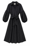 Taffeta Dress with Belt