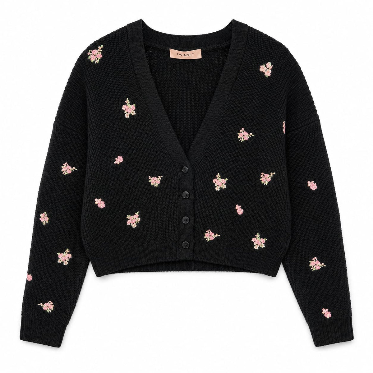 Knitted Cardigan with Design