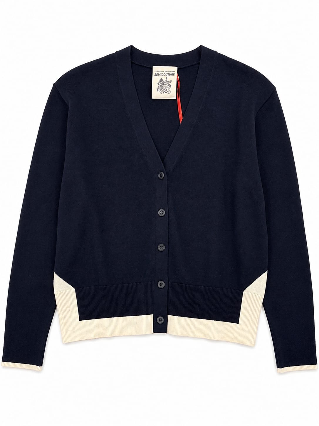 Cardi with White Trim