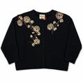 Cardigan with Flower Design