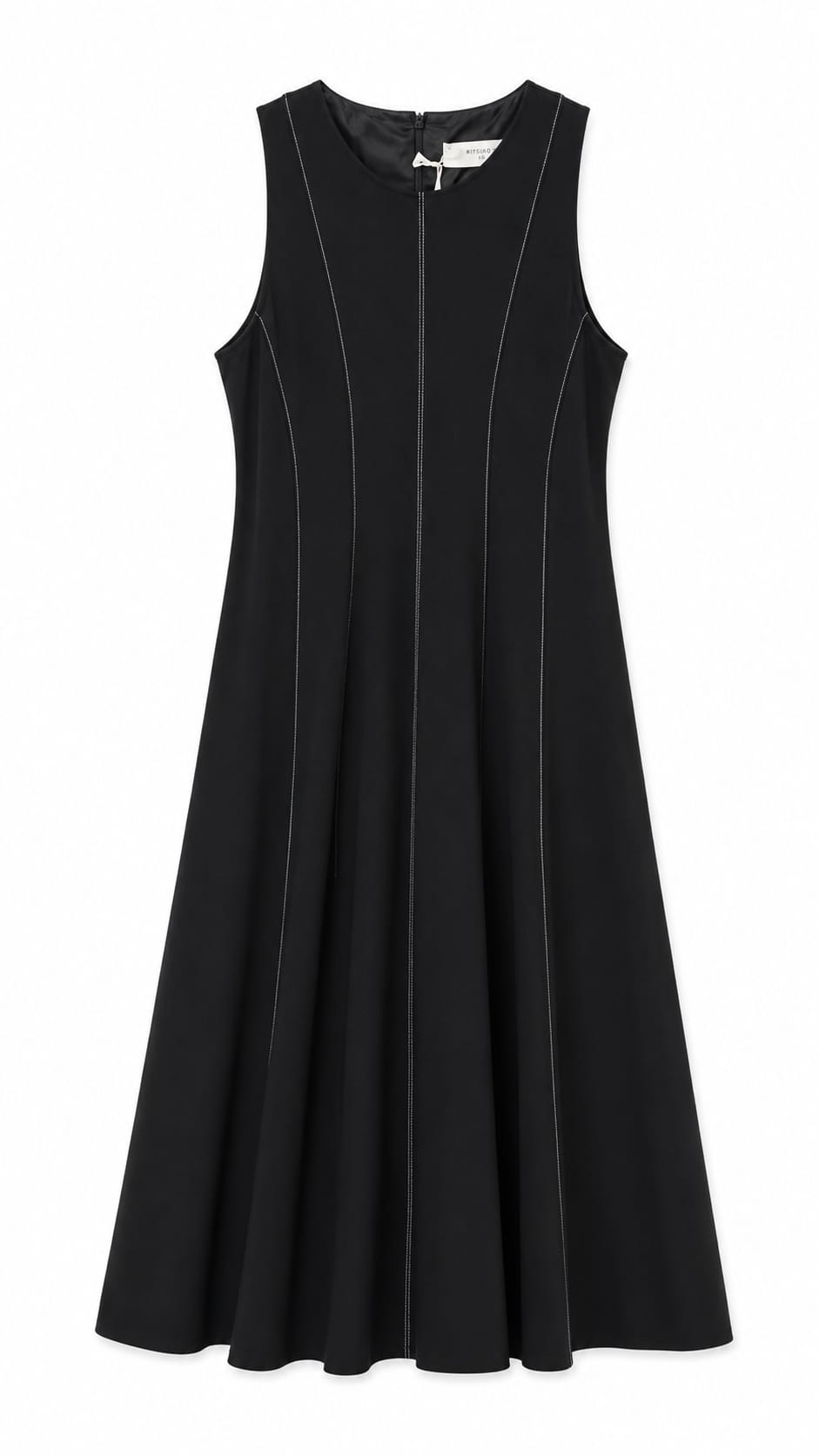 Dress with White Stitching