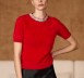 Cashmere Sweater with Stones by neck