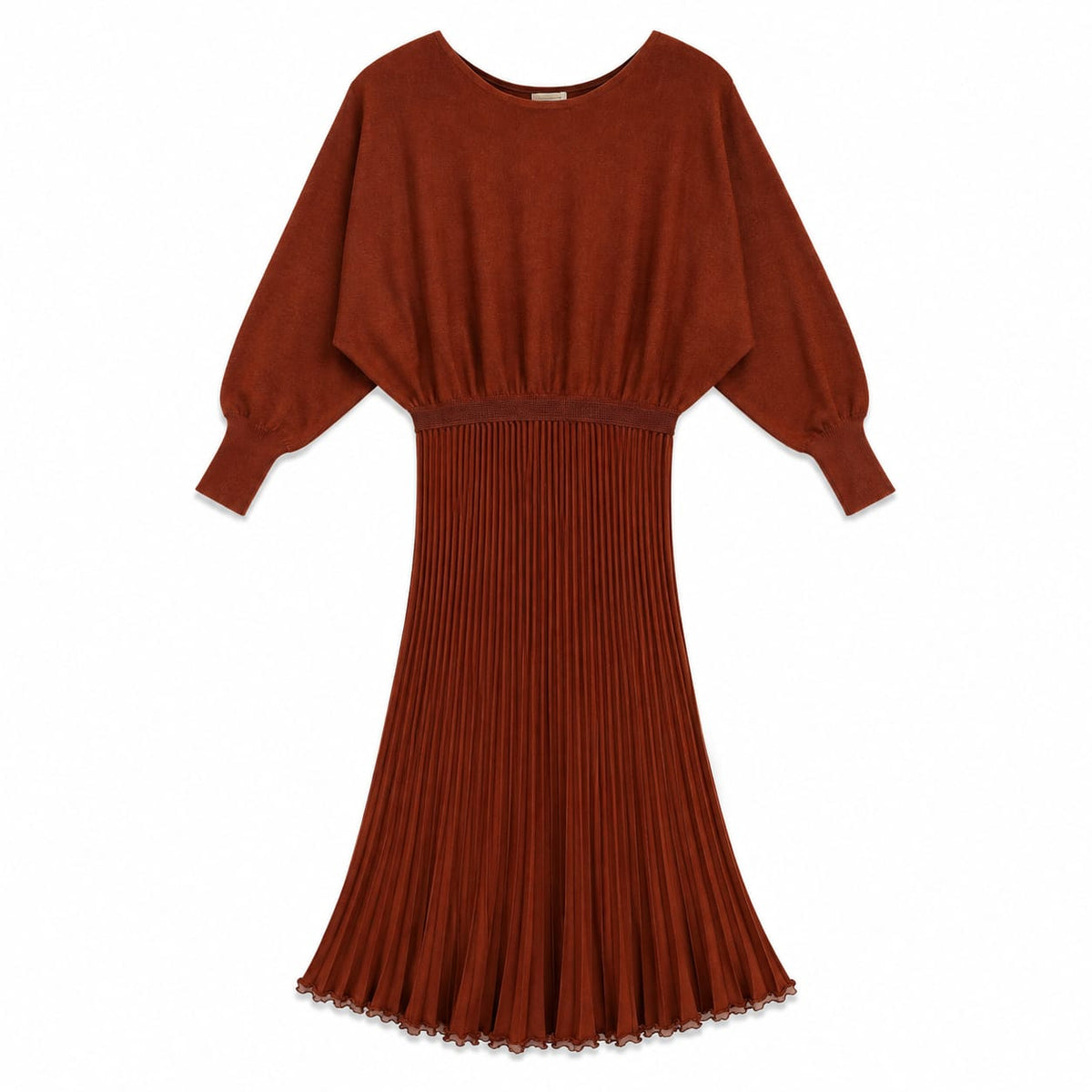 Dress with Pleated Bottom