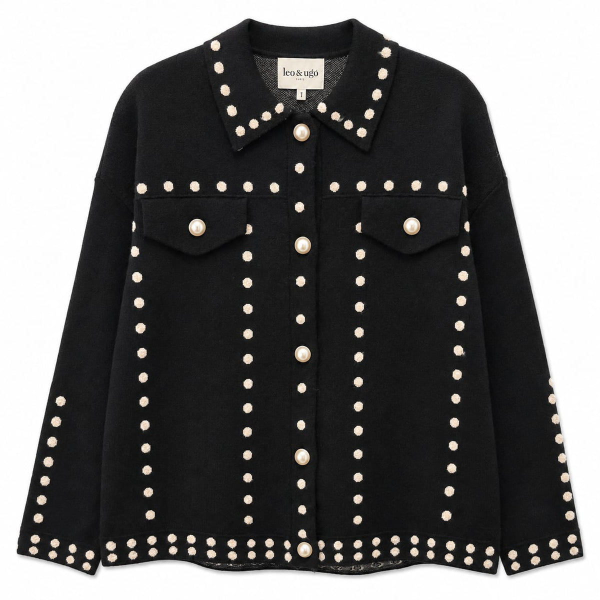 Design Sweater wtih Pearl Buttons