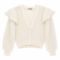 Knitted Cardi with Flounces