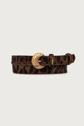 Leather Belt Leopard Print