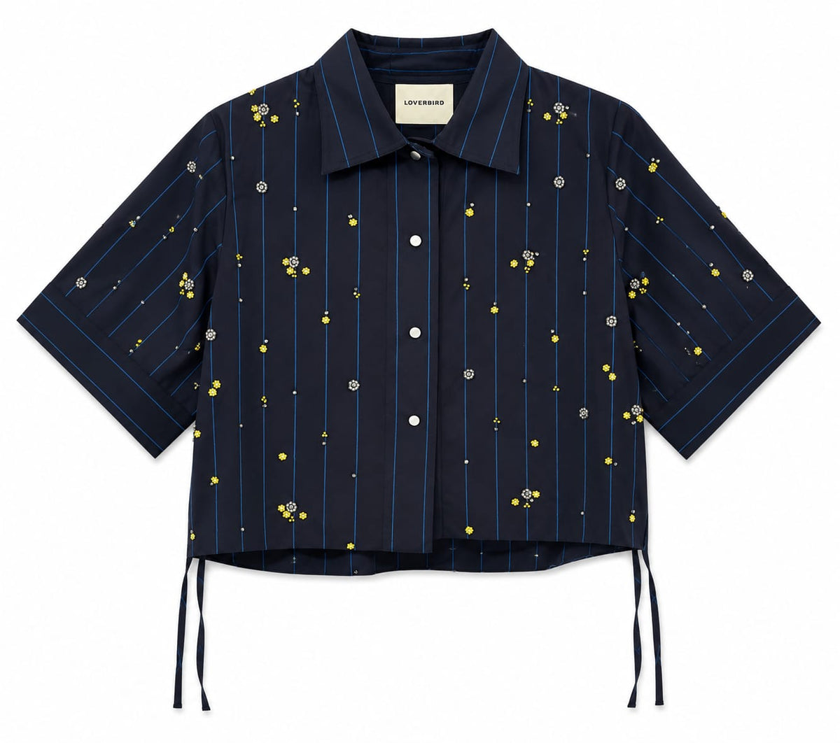 Striped Jacket with Yellow Stones