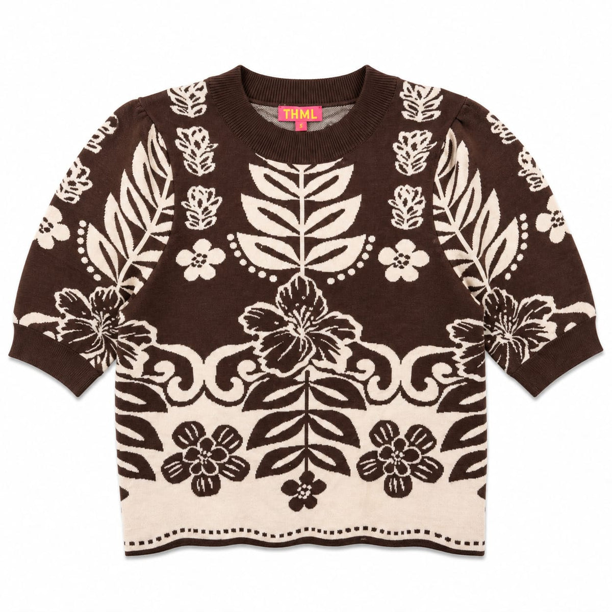 Floral Design Sweater