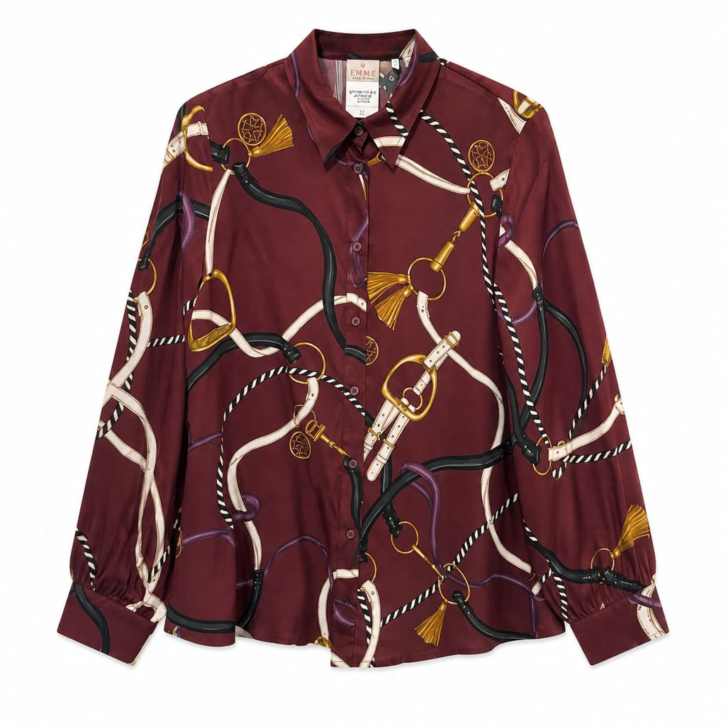 Chain Print Silk Shirt