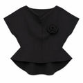 Vest with Rose Brooch