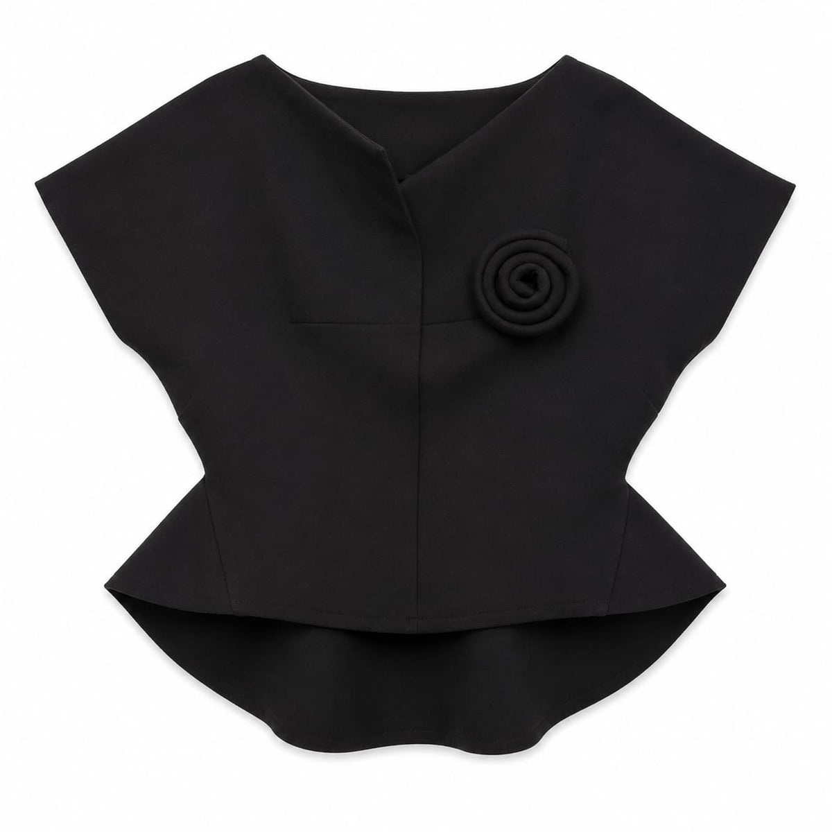 Vest with Rose Brooch