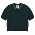 Sweater with Studded Neck