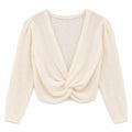 Sweater with Crisscross Design