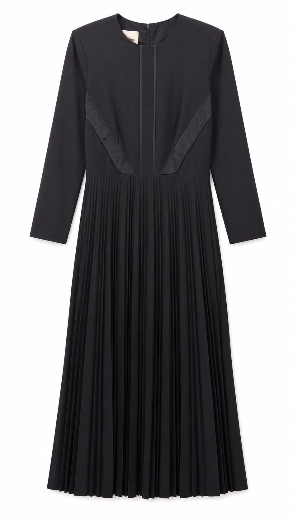 Dress with Pleated Bottom