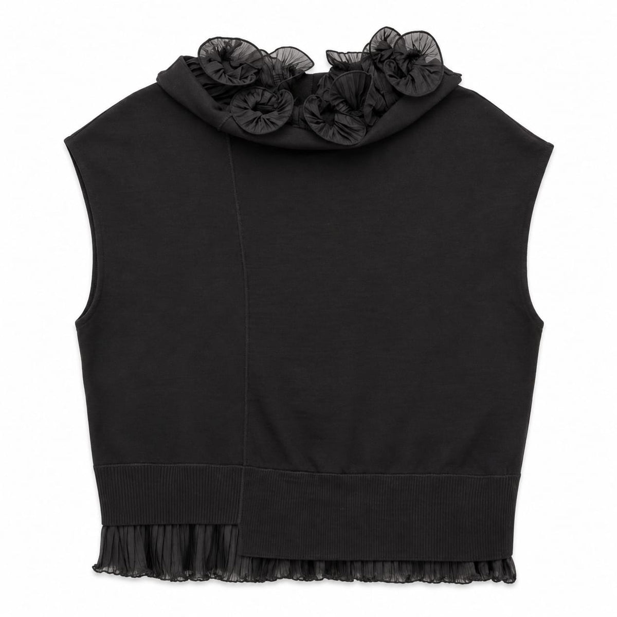 Vest with Ruffle Design